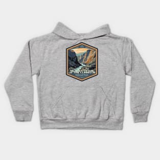 Black Canyon of the Gunnison National Park Vintage WPA Style National Parks Art Kids Hoodie